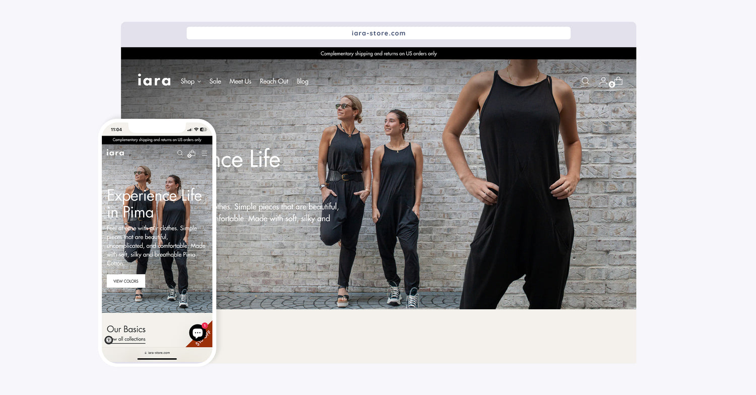 iara E-Commerce Website