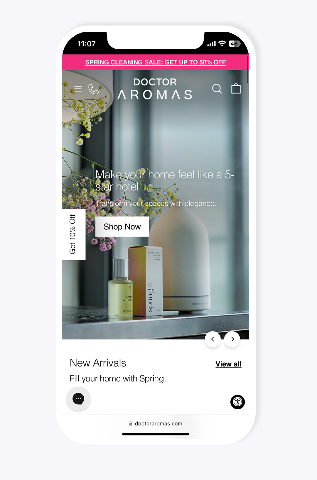 Doctor Aromas E-Commerce Website