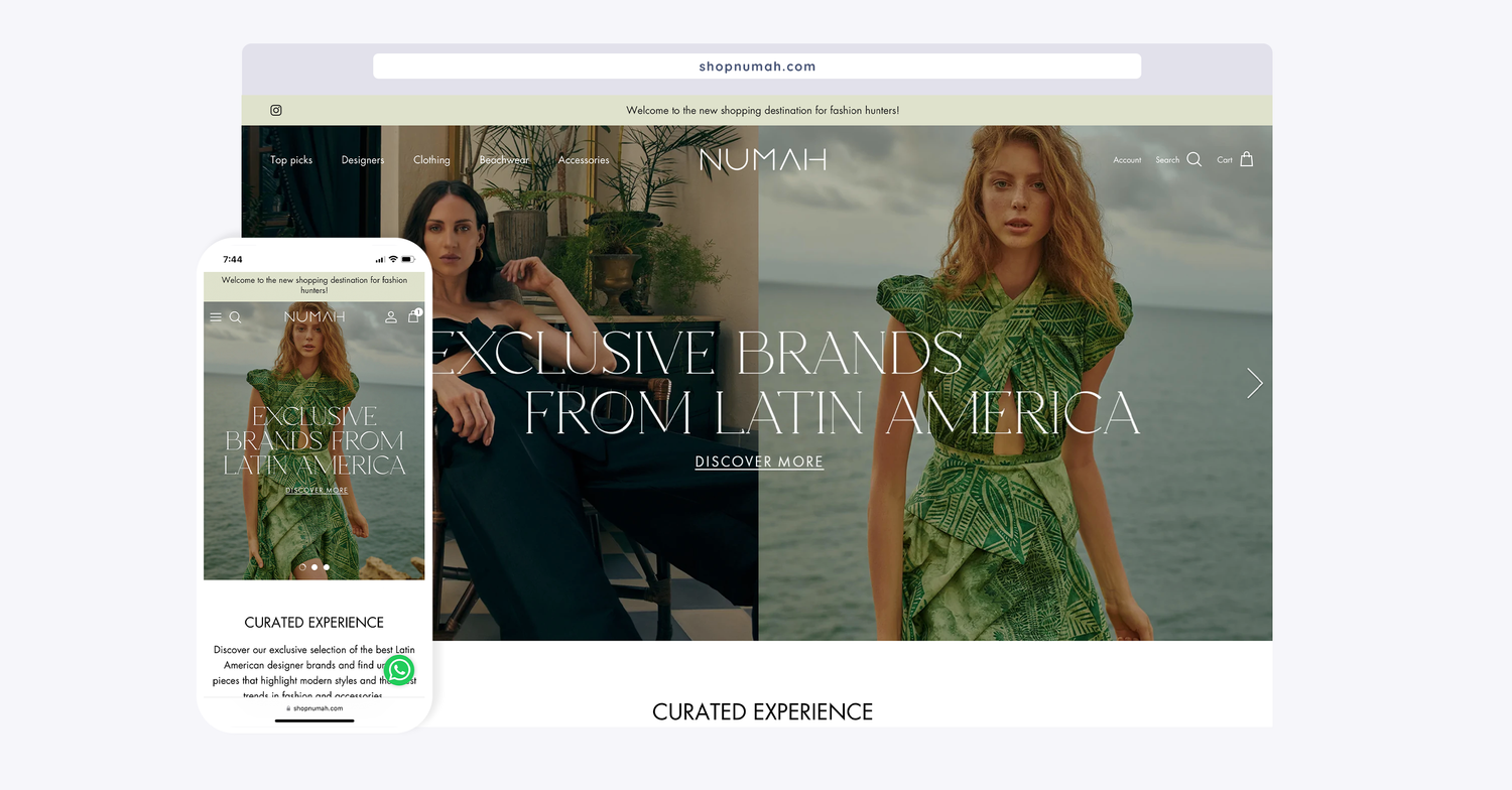 Numah E-Commerce Website