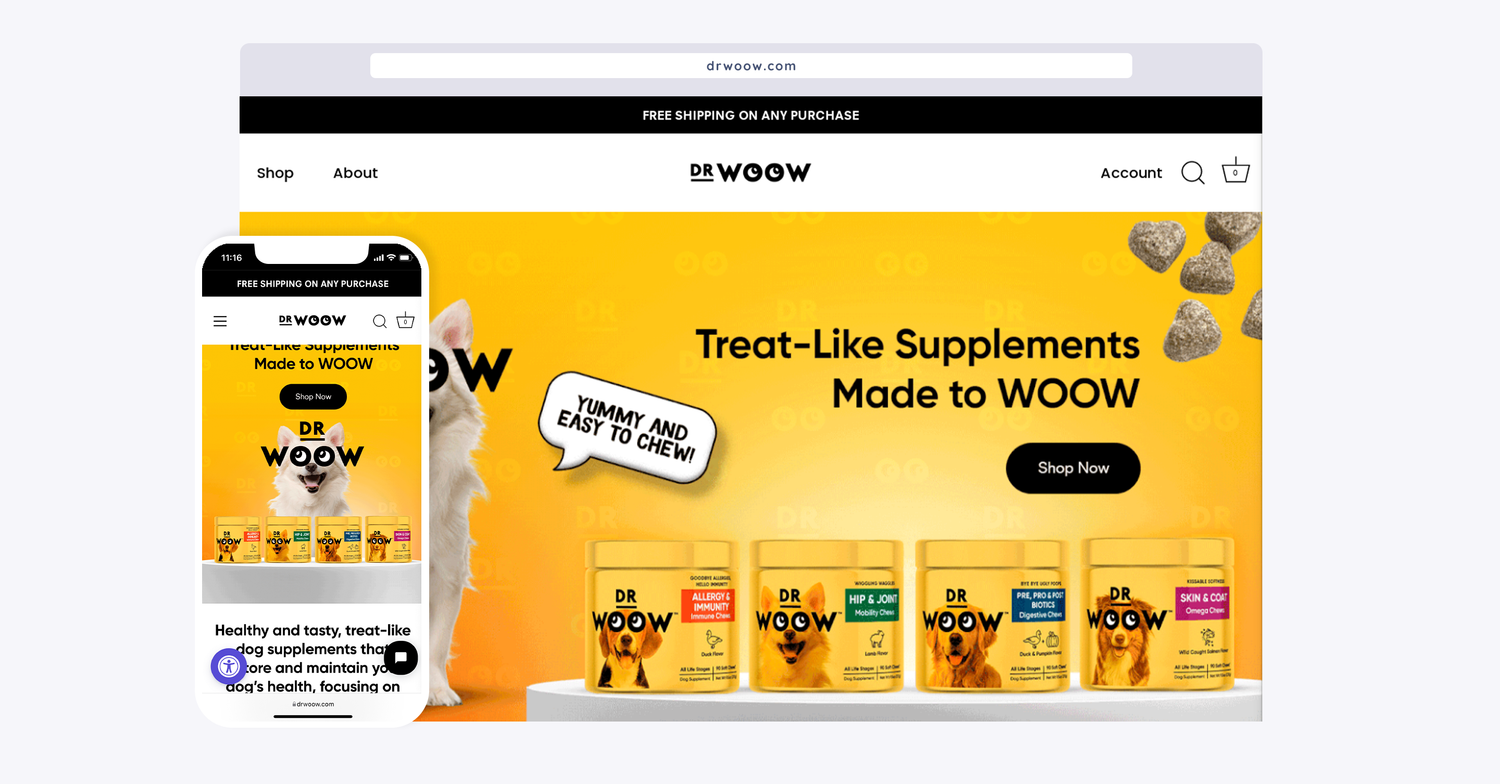 Dr Woow E-Commerce Website